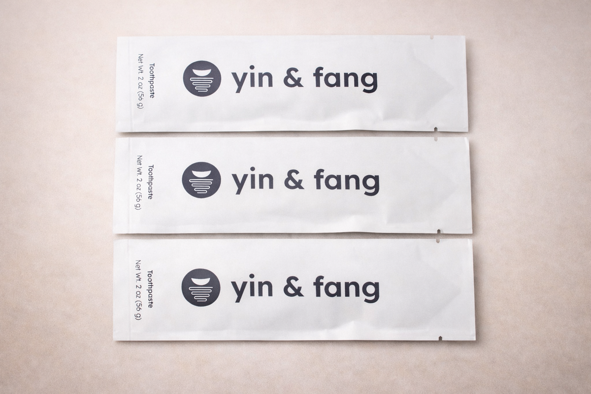 Bundle of three Yin & Fang oral microbiome toothpaste refills